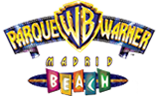 Logo de parque warner beach