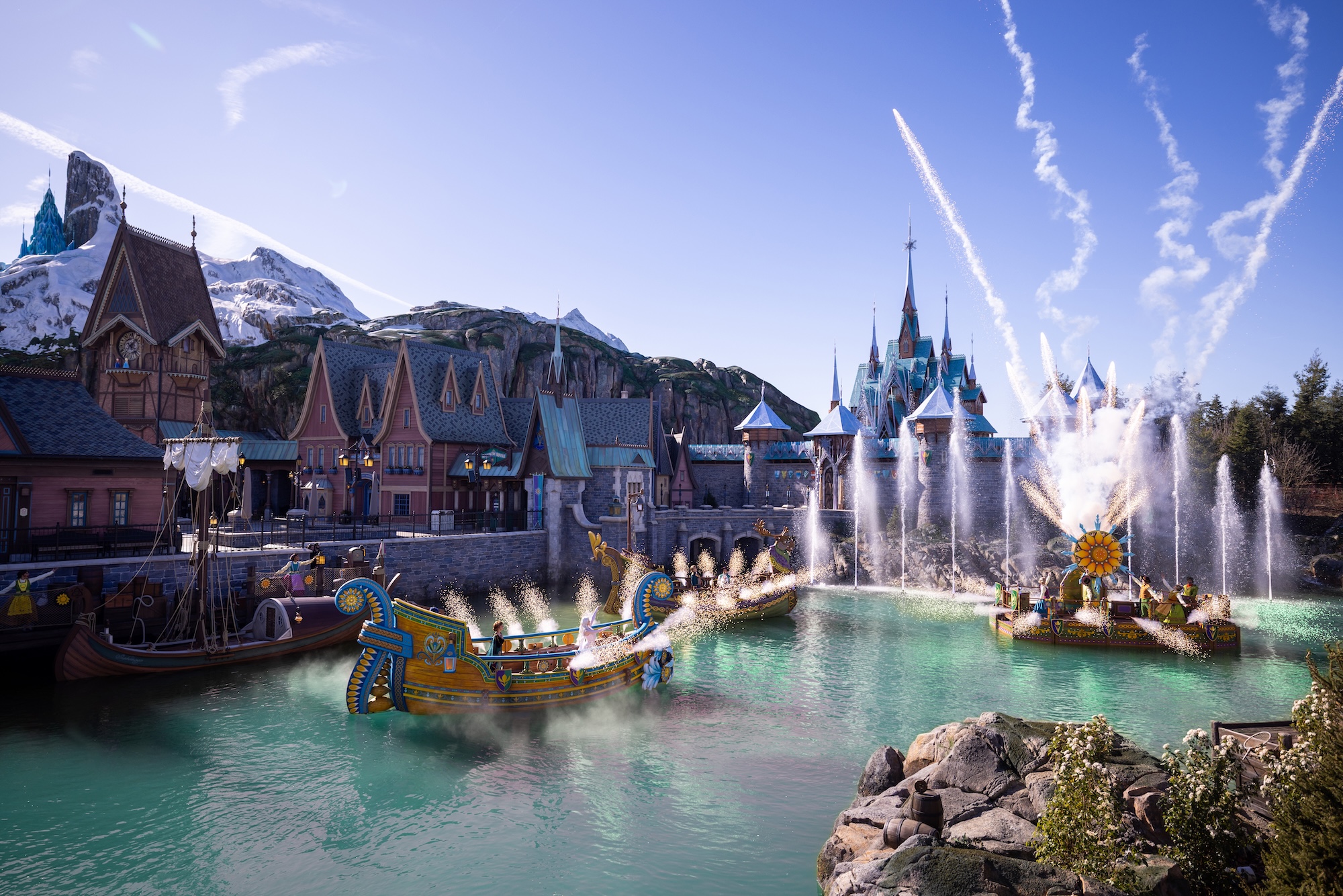 Le spectacle Célébration à Arendelle sur le fjord – © Disney