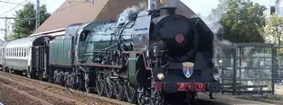 Locomotive à vapeur 241 P 17 à Parc des Combes – © Parc des Combes