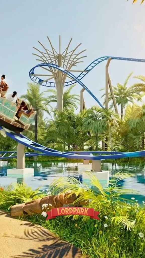 Une montagne russe au milieu d&rsquo;un parc aquatique, vous seriez les premiers…
