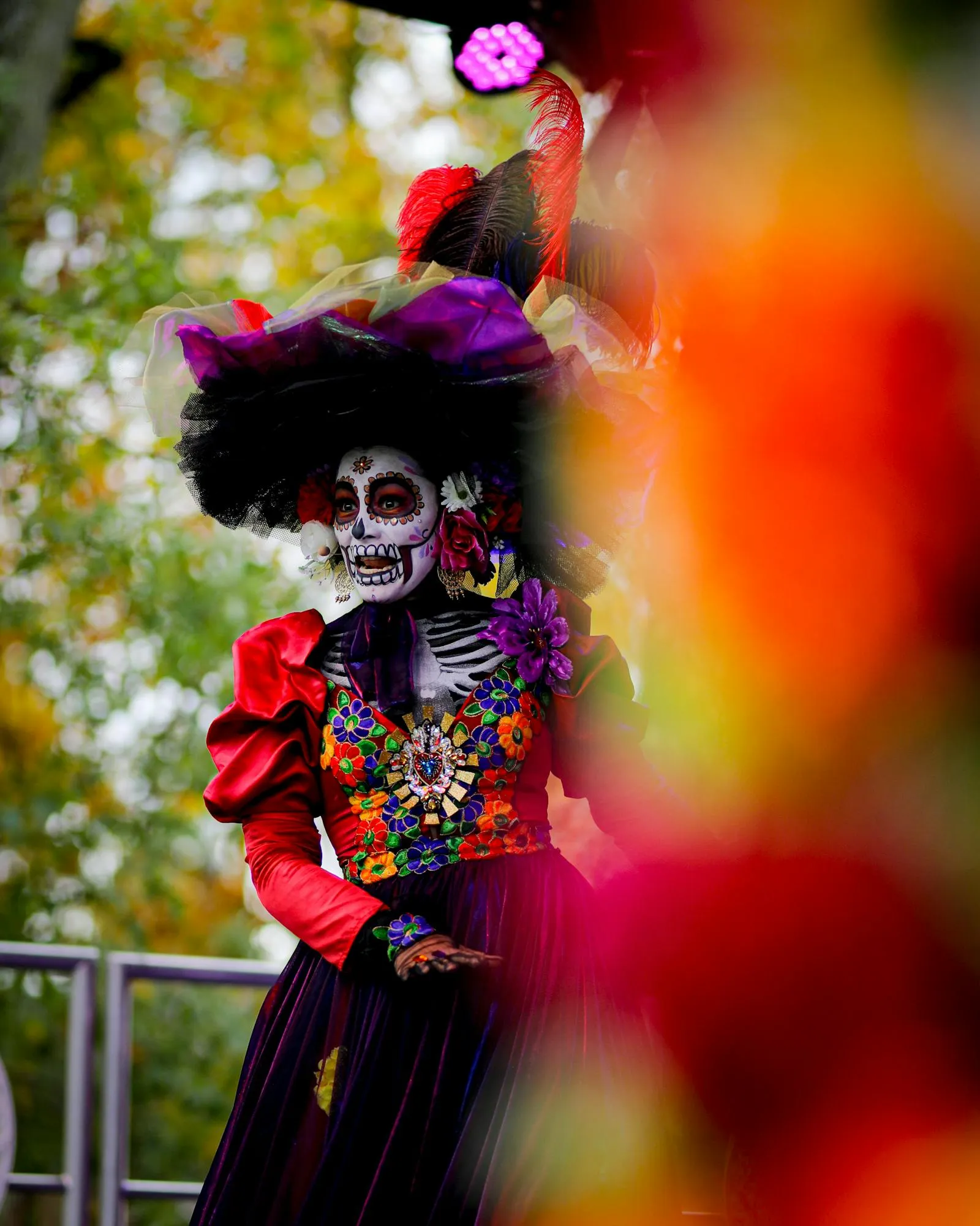 Catrina maquillée pour Día de los Muertos au Jardin d'Acclimatation – © Jardin d'Acclimatation / Sylvain Bachelot