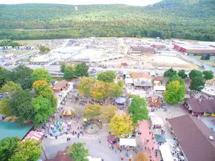 Vue aérienne à DelGrosso’s Amusement Park — © DelGrosso’s Amusement Park