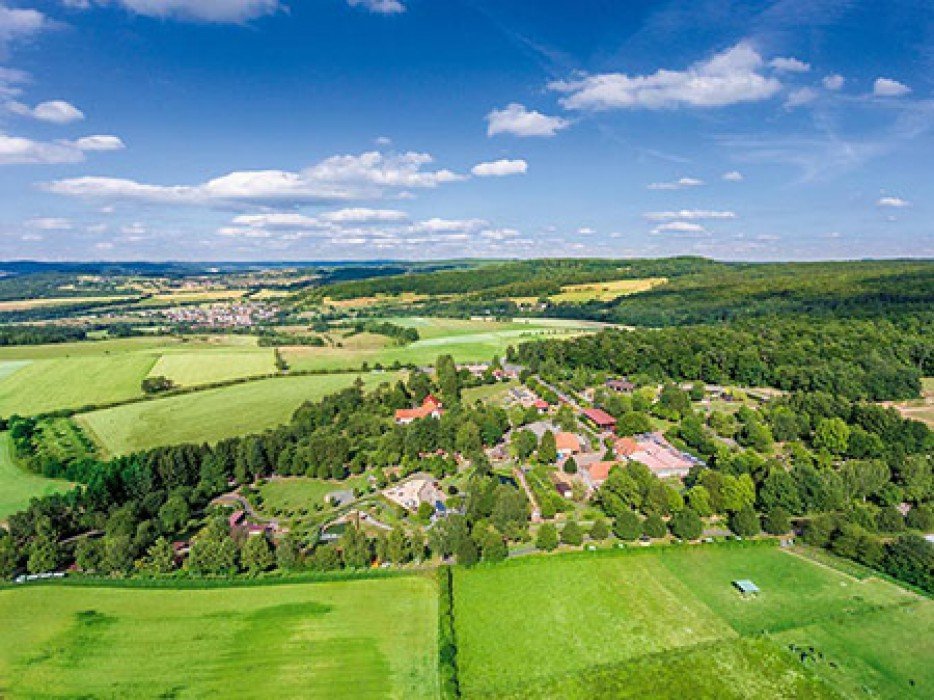 Vue aérienne à Erlebnispark Steinau — © Erlebnispark Steinau