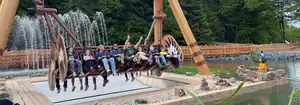 Großer Adlers freier Flug