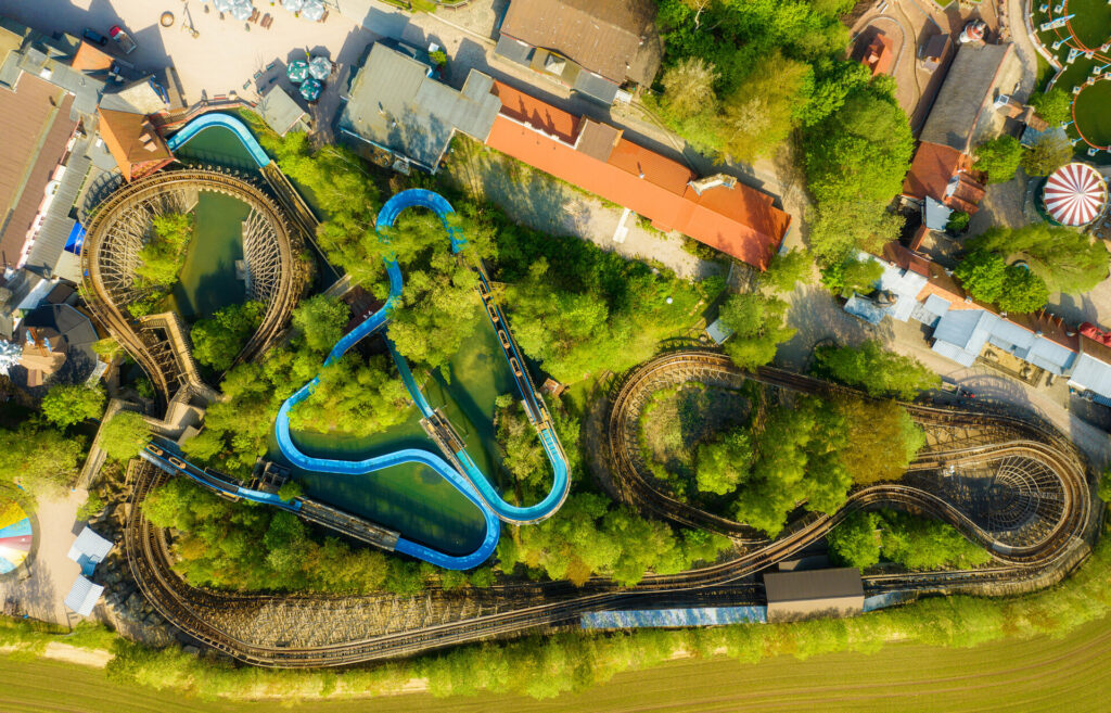 Vue aérienne à Freizeitpark Plohn — © Freizeitpark Plohn