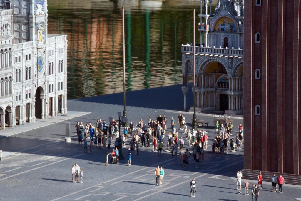Place Saint-Marc de Venise en miniature à Italia in Miniatura — © Italia in Miniatura