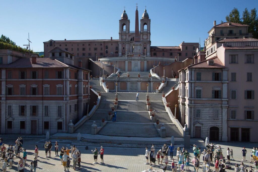 Escalier de la Trinité-des-Monts de Rome en miniature à Italia in Miniatura — © Italia in Miniatura