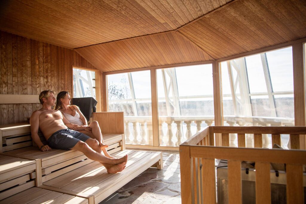 Le sauna panoramique à Lalandia Rødby — © Lalandia Rødby
