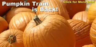Pumpkin Train à Little Amerricka — © Little Amerricka