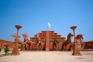 Le décor de Bahubali à Ramoji Film City — © Ramoji Film City