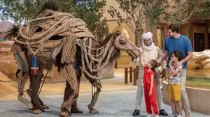 The Camel and Heron Puppets