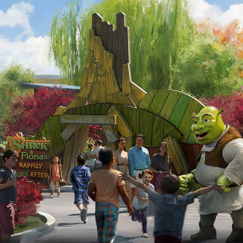 DreamWorks’ Shrek’s Swamp à Universal Kids Resort — © Universal Kids Resort