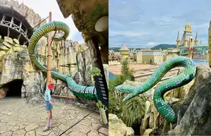 Giant Python Struggle Slide
