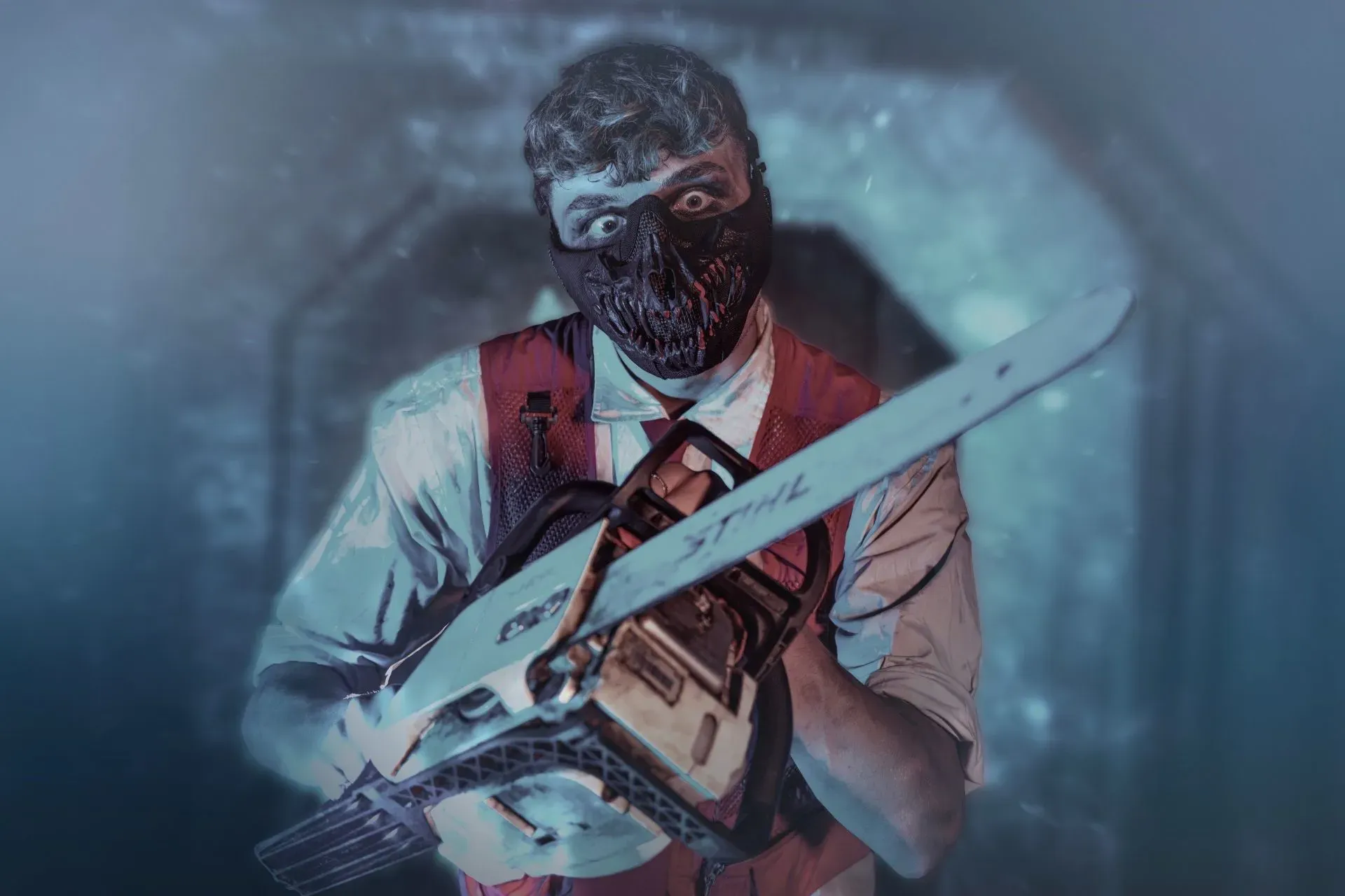 Survival Games, scare maze 15+ des Fright Nights à Thorpe Park – © Thorpe Park