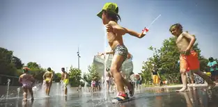 La Fontaine sèche au Jardin d'Acclimatation – © Jardin d'Acclimatation / Sylvain Bachelot