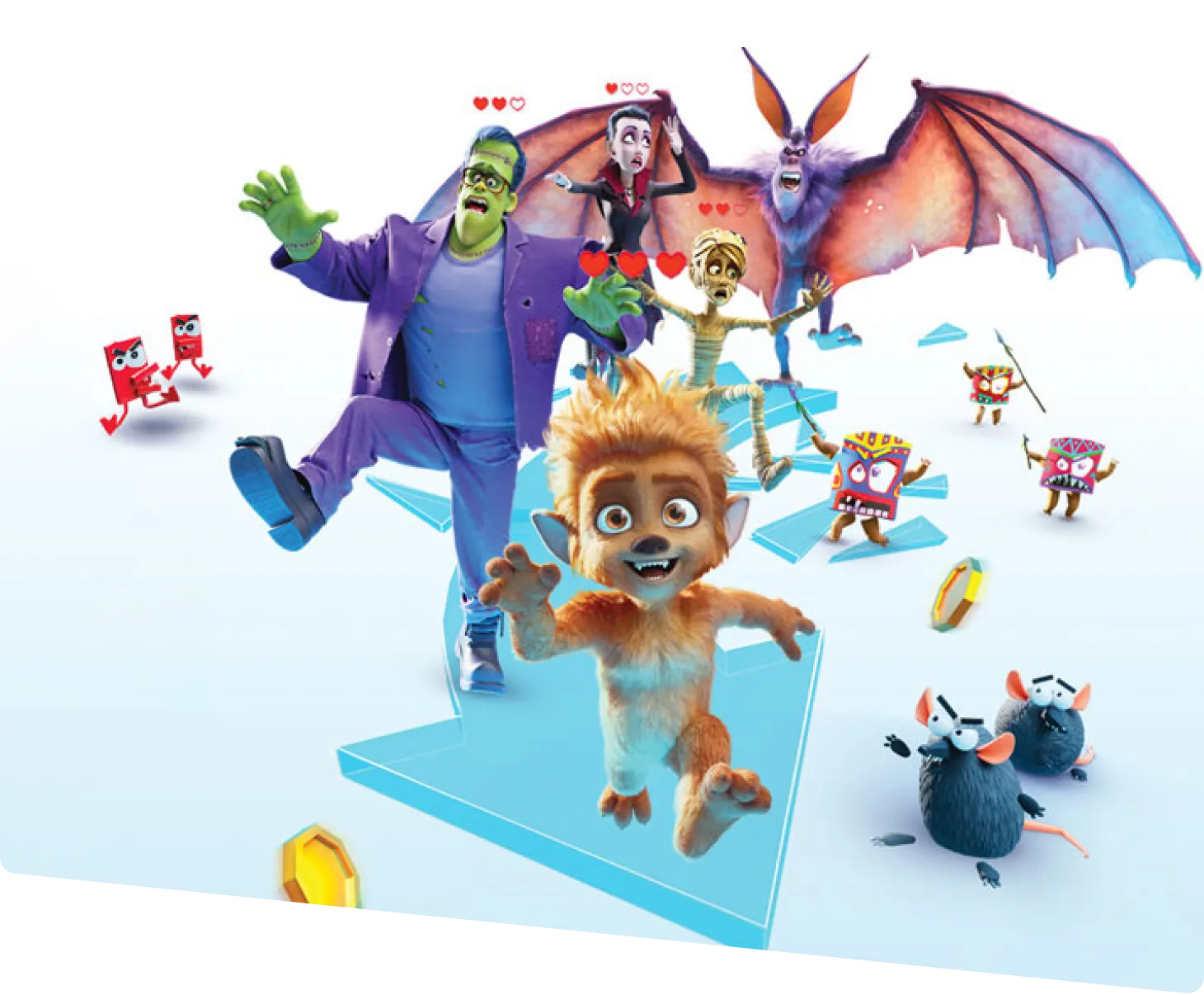 Affiche du film 3D Famille Monstre, le retour au Futuroscope – © Futuroscope