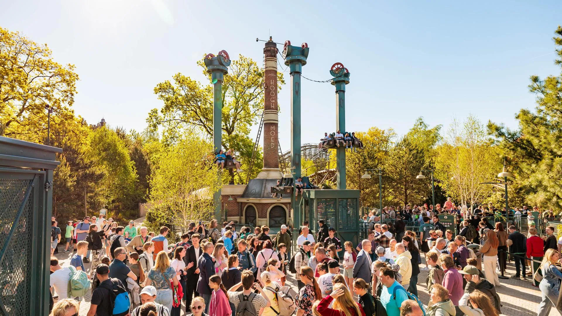 Ouverture de l'attraction à chute libre Hooghmoed à Efteling – © Efteling