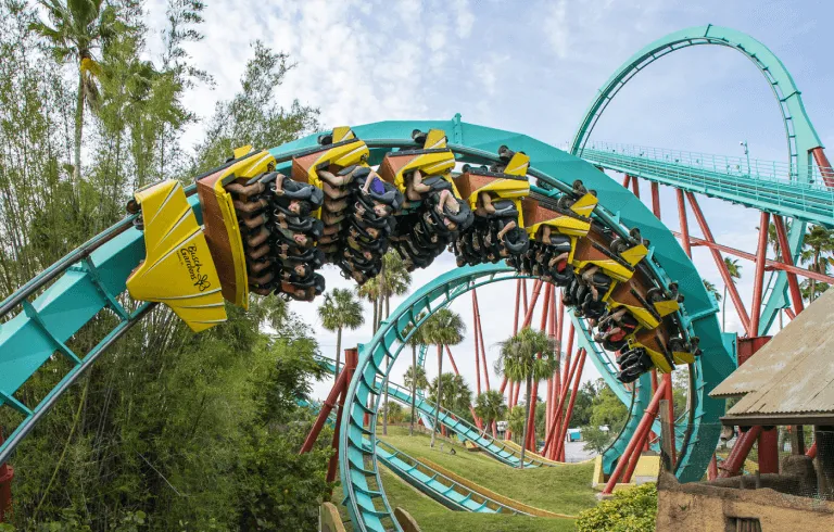 Vue du parcours de Kumba à Busch Gardens Tampa Bay – © Busch Gardens Tampa Bay