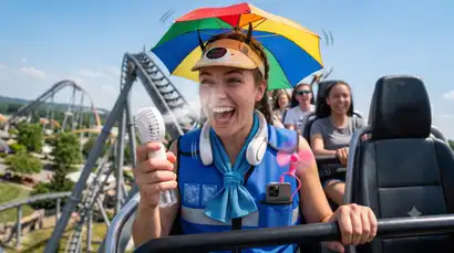 7 accessoires « à la con » à emmener dans un parc d'attractions cet été