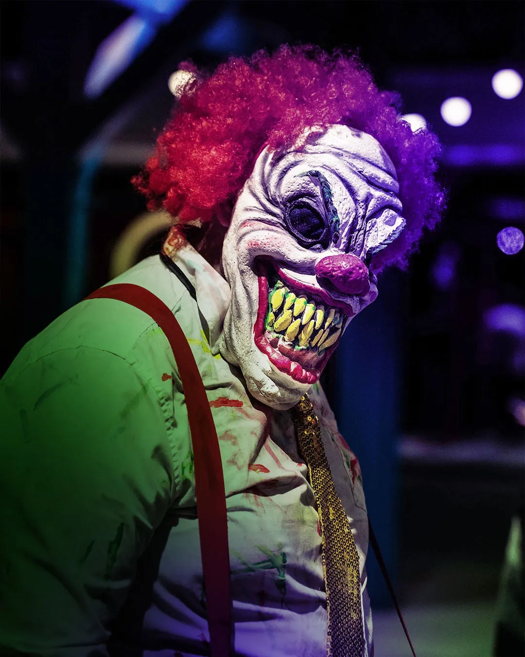 Un clown monstrueux de WAAAlloween à Walibi Rhône-Alpes – © Walibi Rhône-Alpes