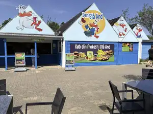 Blå And