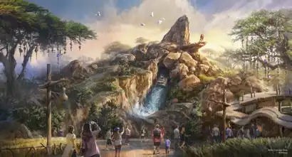 Roi Lion à Disneyland Paris : le chantier de l'attraction aquatique sort de terre