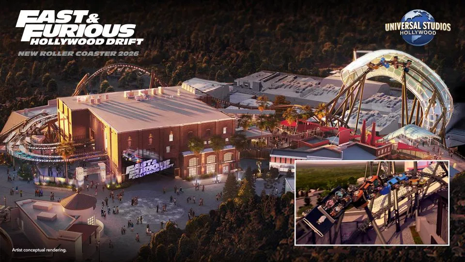 Le tracé de Fast & Furious: Hollywood Drift – © Universal Studios Hollywood