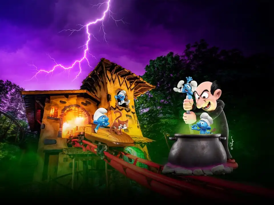 Halloween avec les Schtroumpfs 2026 à Plopsaland Ardennes