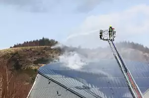 Incendie dans le parc Vulcania