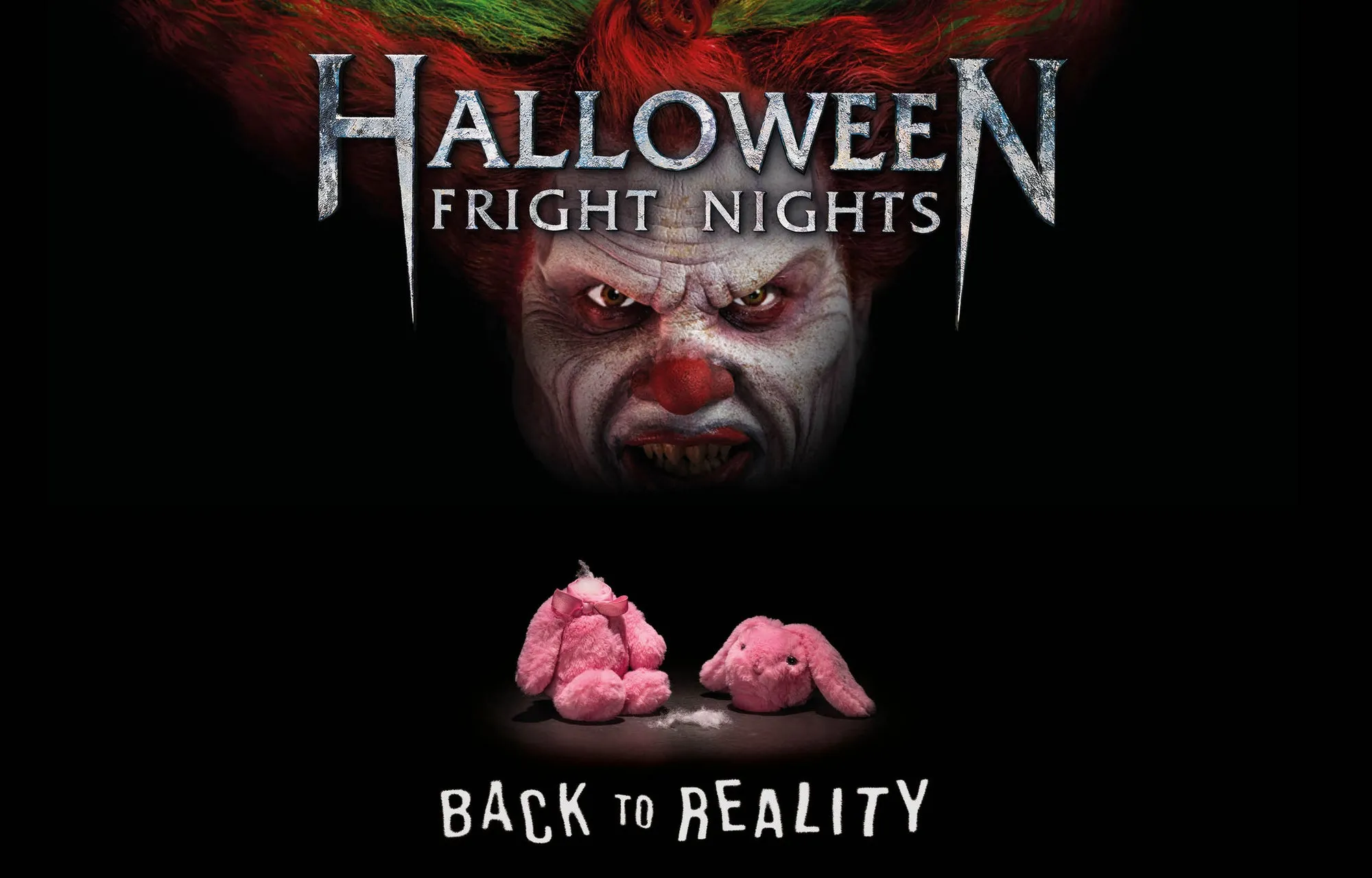 Halloween Fright Nights 2026 Back to Reality, visuel officiel – © Walibi Holland