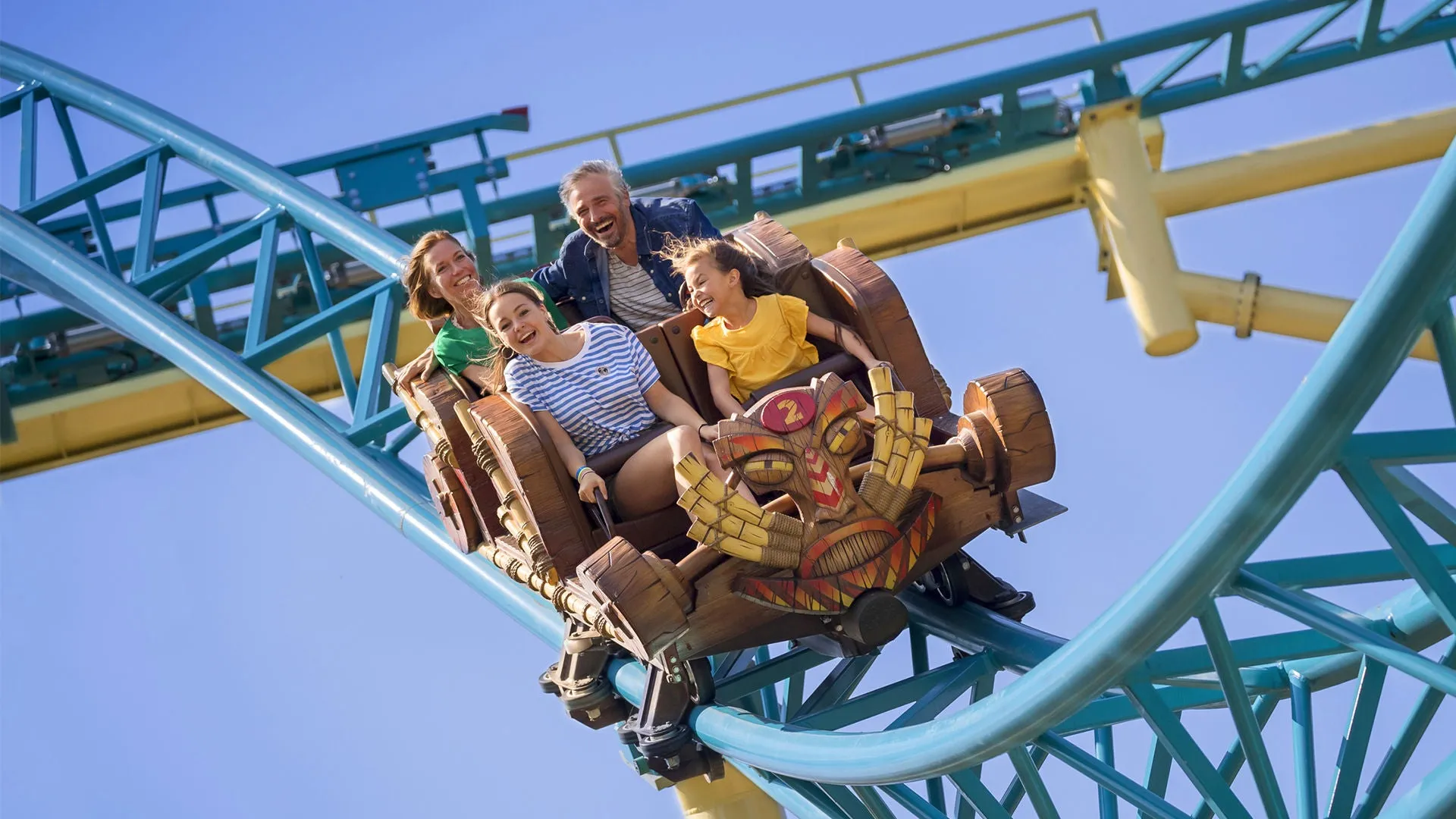 Le coaster familial Tiki-Waka à Walibi Belgium – © Walibi Belgium