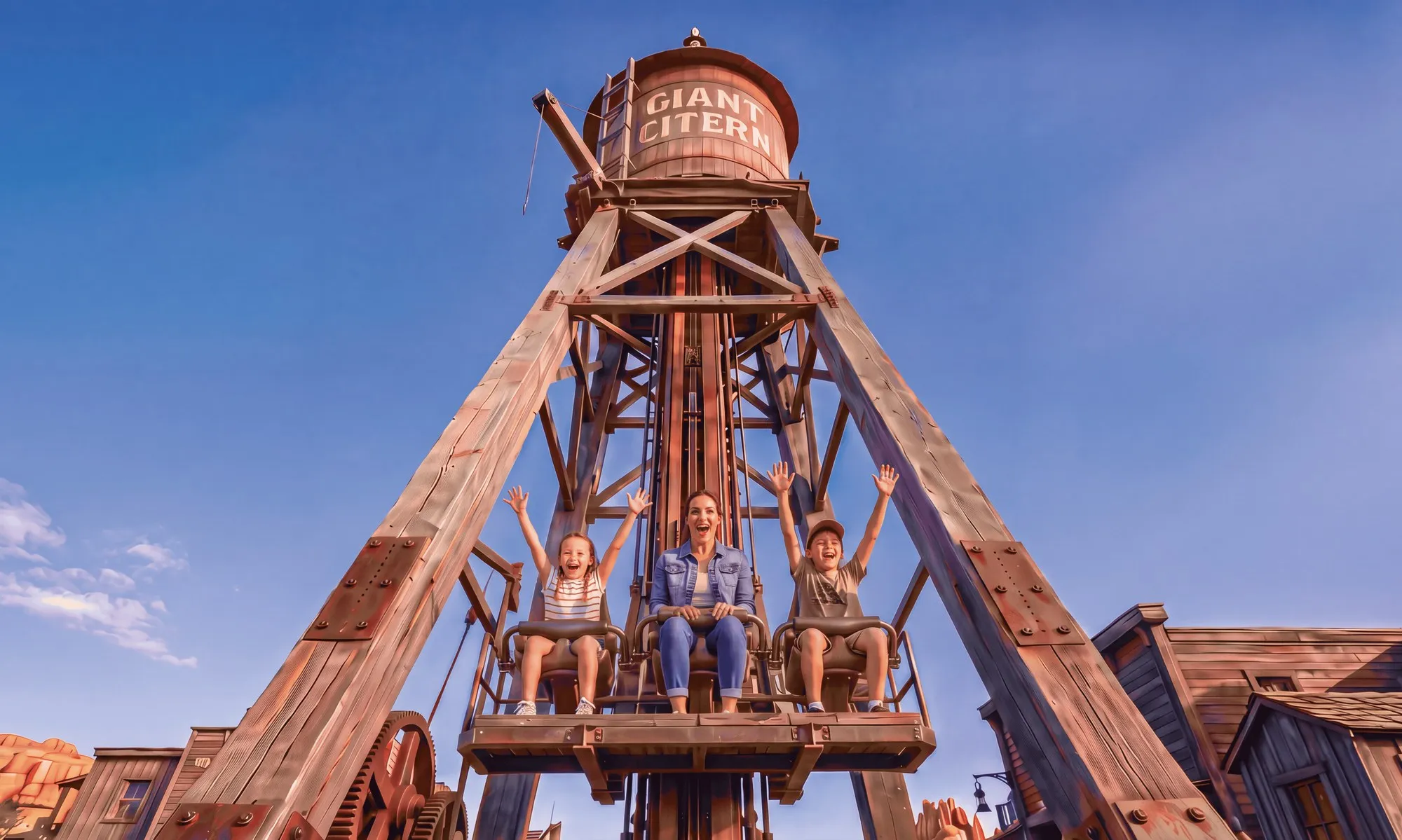 Giant Citern, tour de chute de 6 mètres à O'Fun Park (2027) – © O'Parks