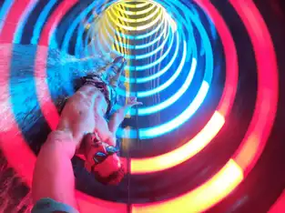 Toboggan tunnel lumineux à O'Gliss Park – © O'Gliss Park