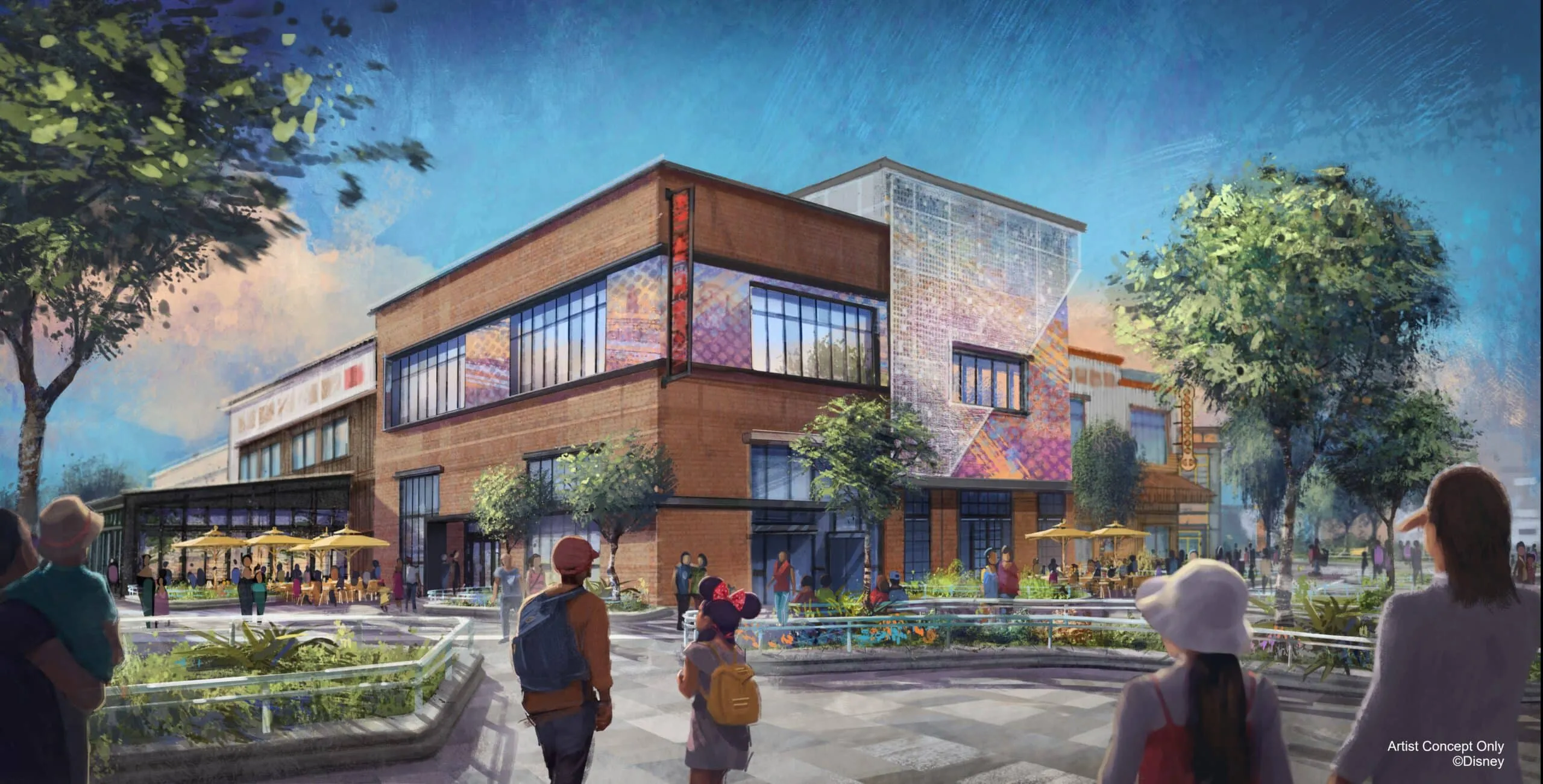 Concept art du futur Bloc Sud de Disney Village – © Disney