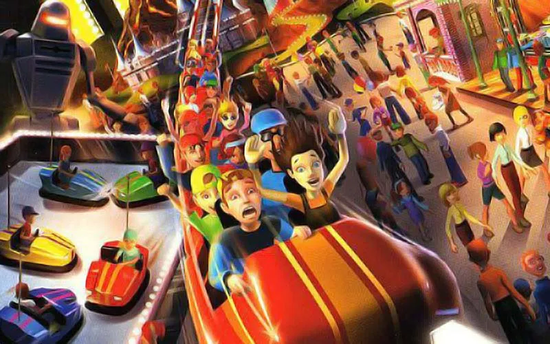 Thrillville (2006), développé par Frontier pour LucasArts – © Frontier Developments / LucasArts