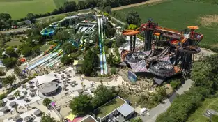 Vue aérienne avec le Stingray à O'Gliss Park – © O'Gliss Park