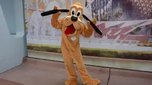 Meet Pluto Near EPCOT Main Entrance